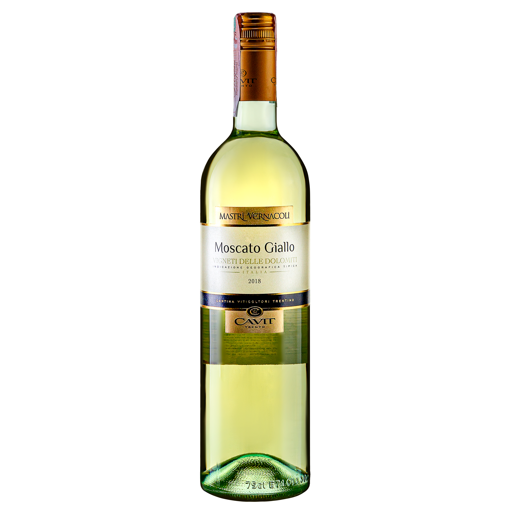 Вино Кавіт Мастрі Вернаколі Москато Джало 12,9% біл нпсух 0,75л